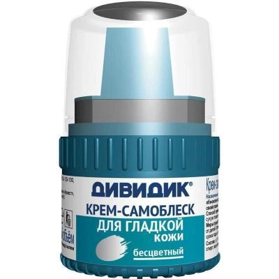 Дивидик Крем-самоблеск в пластиковой банке с намазком 55мл, бесцветный *48 /29-059