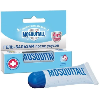 MOSQUITALL Гель-бальзам "Скорая помощь после укусов" 10 мл *12 /07-198  /07-079