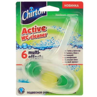 Chirton Подвесной очиститель для унитаза "Хвойная Свежесть" 45гр (шарики)  /48