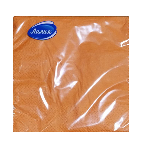 Салфетки Лилия Оранжевый 2сл 33х33 20 листов 15 в тр.уп. Оранжевый