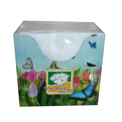 Чистый лист Салфетки бумажные коробка 1уп/16шт