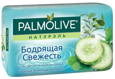 Palmolive Мыло туалетное твердое "Натурель Бодрящая Свежесть" Зеленый чай и огурец 90гр.(6 шт. сп.)