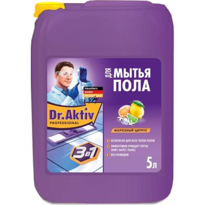 Dr.Aktiv Средство для мытья пола "Морозный цитрус" 5л (802727) (4шт)