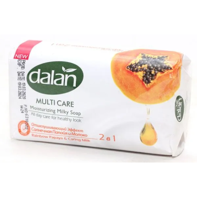 Dalan Multi Care Мыло туалетное твердое "Папайя" 150гр (48шт/кор)