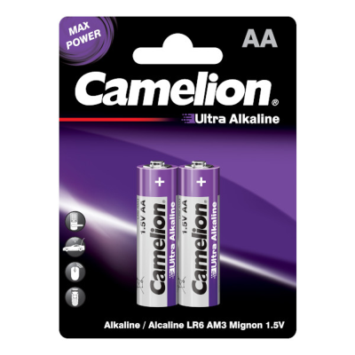 Camelion Батарейка LR6 Ultra BL-2 1.5B LR-6-BP2UT 2шт *12 /14982