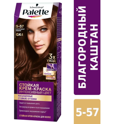 Palette Краска для волос GK4 "Благородный каштан"