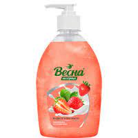 ВЕСНА Крем-мыло жидкое туалетное Ассорти "Земляника со сливками" 850 гр с дозатором 5235