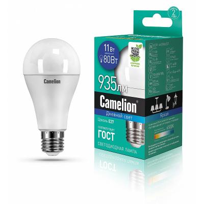 Camelion Эл.лампа светодиодная LED11-А60/865/E27 (11Вт 220В)