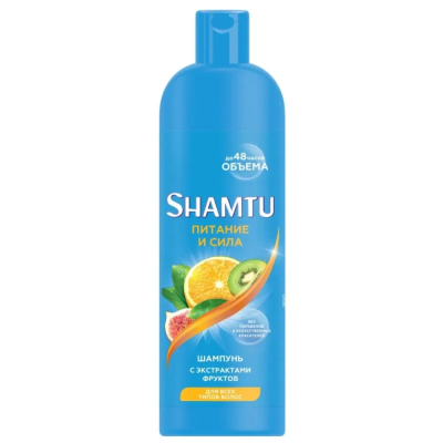 SHAMTU Шампунь Женский "Питание и сила с экстрактами фруктов" 500 мл/ 12шт/