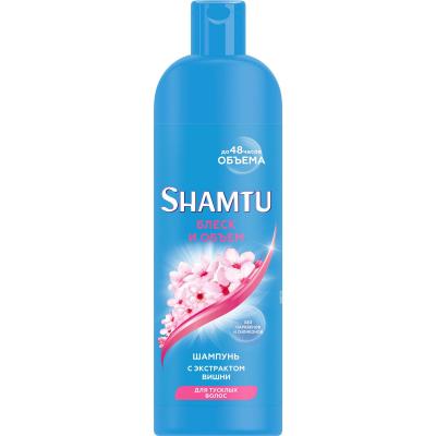 SHAMTU Шампунь Женский "Блеск и Объем с экстрактом японской вишни" 500мл /12шт/