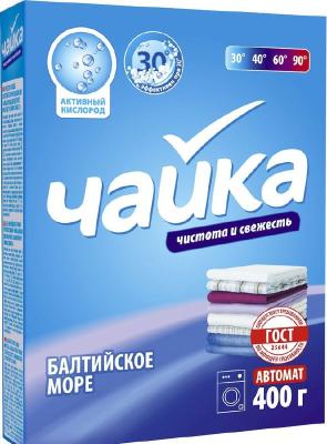 Чайка Стиральный порошок автомат "Балтийское море" 400гр универсальный