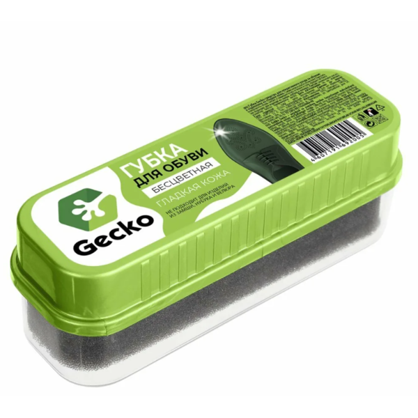 GECKO Губка для обуви  Бесцветная