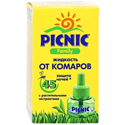 Picnic Family Жидкость от комаров 45 ночей (30мл) *12  /04-003