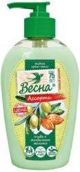 ВЕСНА Крем-мыло жидкое туалетное Ассорти "Олива и Мидальное молочко" 850 гр с дозатором 5233
