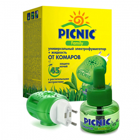 Picnic Family Baby Электрофумигатор+жидкость от комаров 45 ночей
