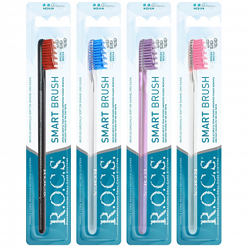 ROCS Зубная щетка Модельная Средняя/24
