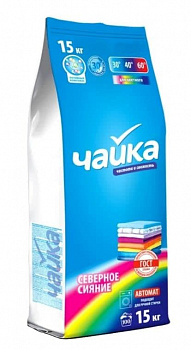 Чайка Стиральный порошок автомат "Северное сияние" 15кг для цветного