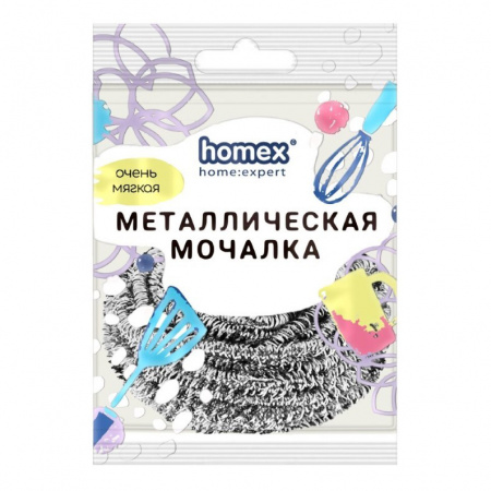 HOMEX Металлическая мочалка спиральная Очень Мягкая