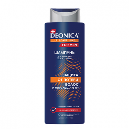 DЕONICA FOR MEN Шампунь Защита от потери волос, 380 мл
