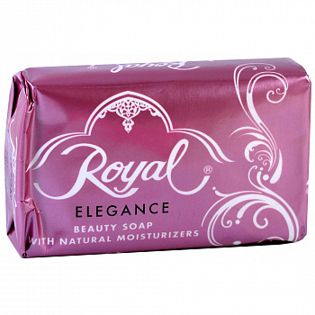 ROYAL Мыло туалетное твердое парфюмерное "Элегантность Розовый" 120гр  /72шт/