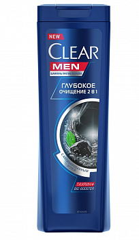CLEAR Шампунь мужской "Глубокое очищение" 400мл