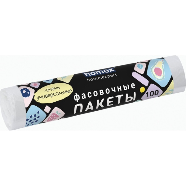 HOMEX Фасовочные пакеты 24х37см 100шт. Очень Универсальные