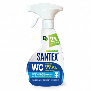 SANTEX WC Средство для чистки туалетов с антибактериальным эффектом (спрей) 380гр *12