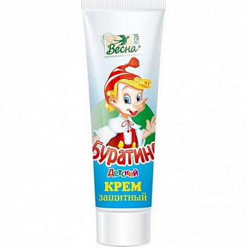 ВЕСНА Крем для тела Буратино "Защитный" 45 мл в тубах из ламината с колпачком 'stand-up' ном.1836