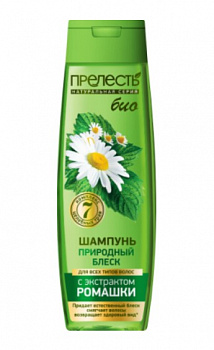 Прелесть BIO Шампунь для всех типов волос "Природный блеск", 400 мл *12 /21-078