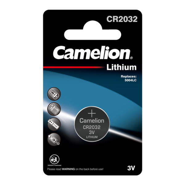 Camelion Батарейка литиевая CR2032 BL-1 (CR2032-BP1.3V) 1шт,