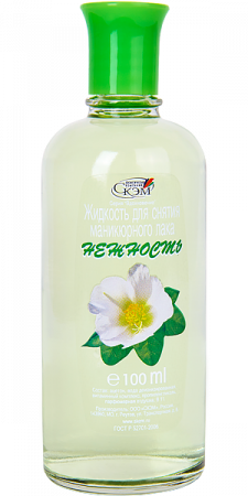 *Скэм* *Нежность* Жидкость  д/сн.лака без ацетона пэт 100мл /30шт