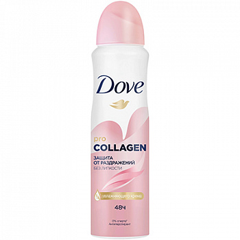 Dove Дезодорант-спрей женский "Collagen" / Защита от раздражений 150 мл (6шт) 