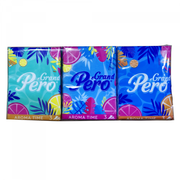 Платочки GrandPero aroma 3сл 7л*12шт*12