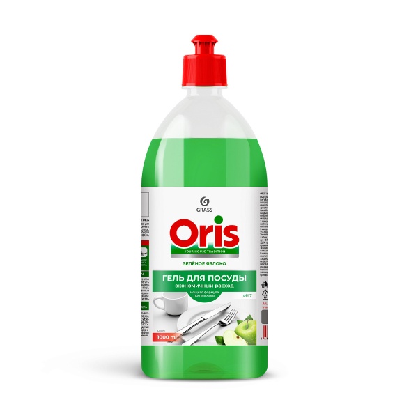 ГРАСС Средство для мытья посуды «ORIS» Зеленое яблоко (1000л) 126108