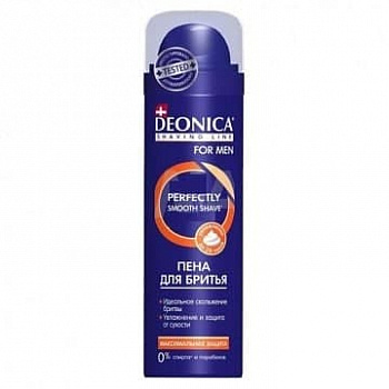 DEONICA FOR MEN Пена для бритья "Максимальная защита" 240 мл *6 /11-040