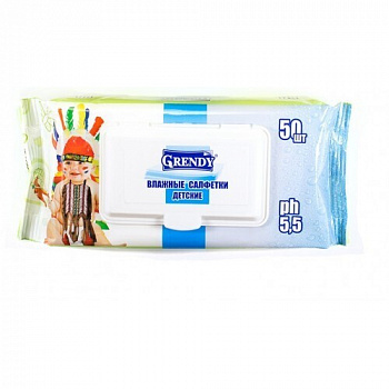 GRENDY Салфетки влажные "Детские" *50 с Д-пантенолом/32  21414