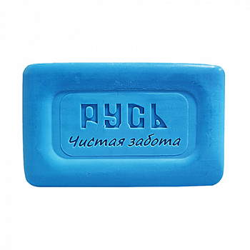 Русь Мыло туалетное твердое "Ярко-голубое" 180гр. (40шт) /80726