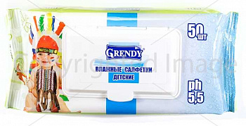 GRENDY Салфетки влажные "Детские" *50 с экстр.ромашки и череды /32  21412