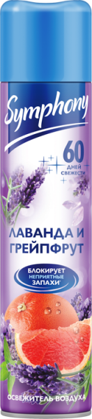 Освежитель воздуха Symphony - лаванда и грейпфрут 300 см3