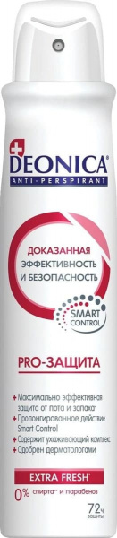 DEONICA Антиперспирант PRO-ЗАЩИТА, 200 мл (спрей) * со стикером