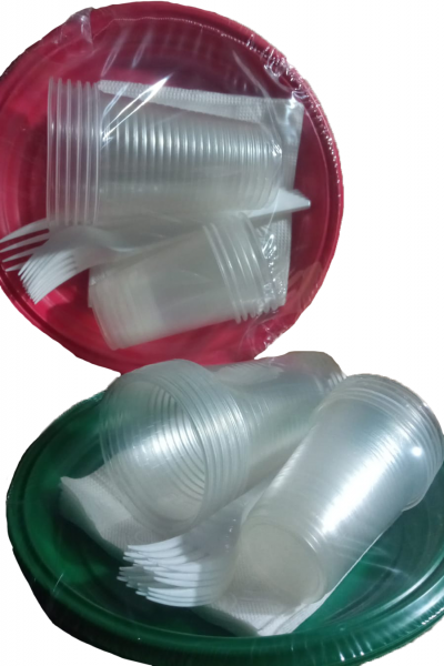 Набор посуды (6 персон) 10шт/уп (РАЗНОЦВЕТНЫЕ)