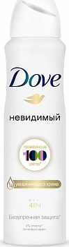 Dove Дезодорант-спрей женский "Невидимый Безупречная защита"/100 цветов  150 мл (6шт) 
