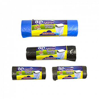 GRENDY Пакеты для мусора "Эконом"  30л. 30шт Арт.485