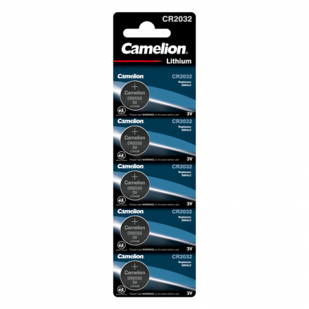 Camelion Батарейка литиевая CR2032 BL-5 (CR2032-BP5.3V) 5шт,