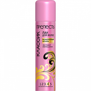 Прелесть Лак для волос "Классик" ЭСФ лак 200 см3 /22-002 *24