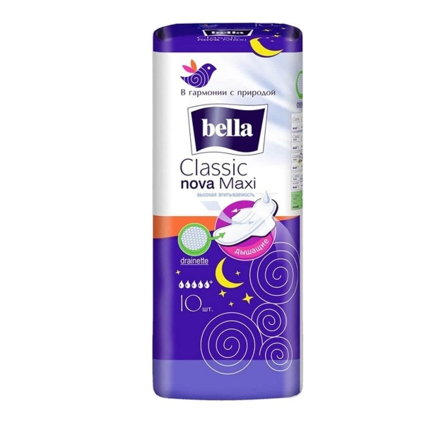 BELLA Классик Nova Maxi Drai Голубые (10шт)