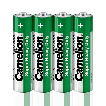 Camelion Батарейка R03 SR-4 (R03P-SP4G) 1.5B  (AAA) 4шт *15 /1659 (873999005543)