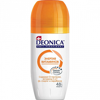 DEONICA Антиперспирант ролик "Энергия витаминов", 50мл/6   /11-488 /11-016