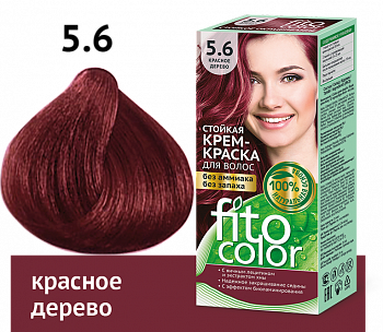 FITOCOLOR Стойкая крем-краска для волос 5.6 "Красное дерево" 115мл. /20шт.