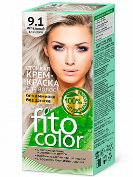 FITOCOLOR Стойкая крем-краска для волос 9.1 "Пепельный блондин" 115мл. /20шт.